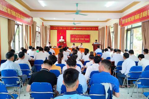 Kỳ họp thứ hai HĐND xã Nậm Sỏ khóa XXI, nhiệm kỳ 2021-2026