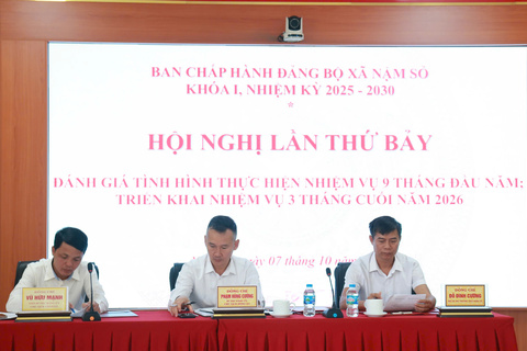 HỘI NGHỊ LẦN THỨ BẢY BCH ĐẢNG BỘ XÃ KHÓA I, NHIỆM KỲ 2025- 2030