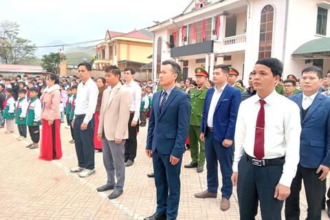 XÃ NẬM SỎ TRANG TRỌNG TỔ CHỨC LỄ CHÀO CỜ CHÀO NĂM MỚI 2026