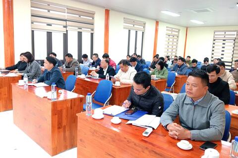 HỘI NGHỊ LIÊN TỊCH LẤY Ý KIẾN CỬ TRI NƠI CÔNG TÁC ĐỐI VỚI NGƯỜI ĐƯỢC DỰ KIẾN GIỚI THIỆU ỨNG CỬ ĐẠI BIỂU HĐND TỈNH LAI CHÂU VÀ ĐẠI BIỂU HĐND XÃ NẬM SỎ NHIỆM KỲ 2026 - 2031