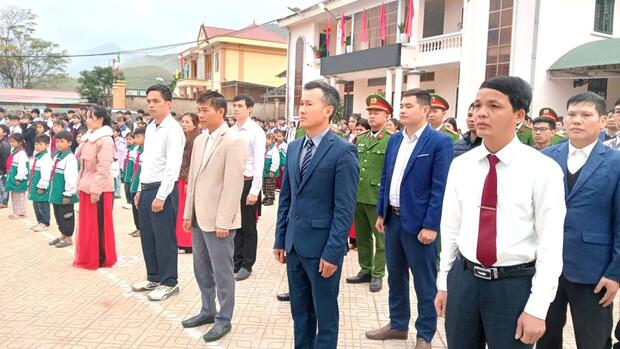 XÃ NẬM SỎ TRANG TRỌNG TỔ CHỨC LỄ CHÀO CỜ CHÀO NĂM MỚI 2026